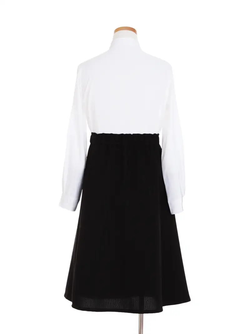 [女児スーツ]黒ラメストライプ＆ミディスカート/HS61