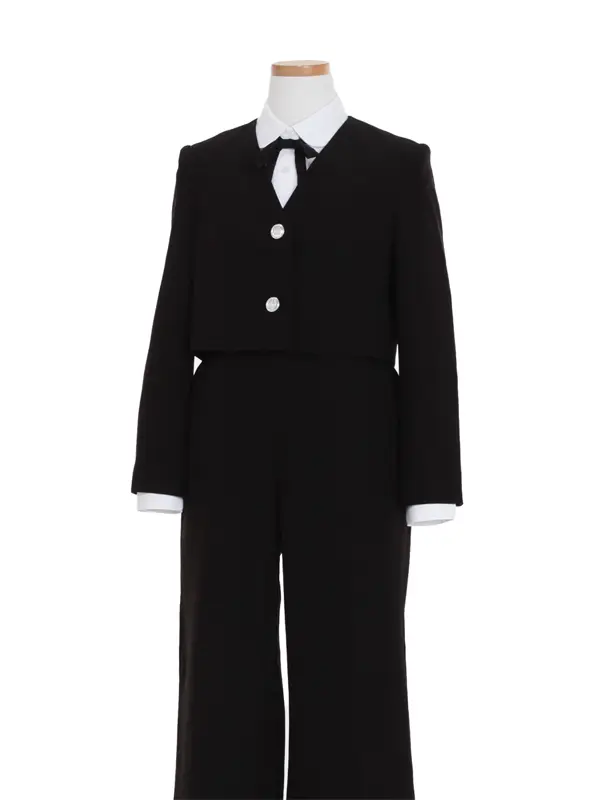 [女児スーツ]長ズボン/黒パンツスーツ/HS62