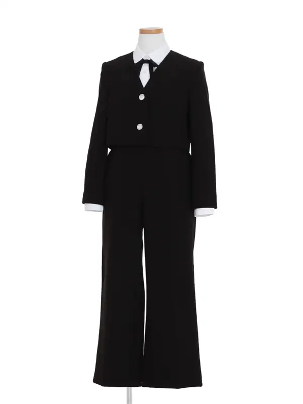 [女児スーツ]長ズボン/黒パンツスーツ/HS62