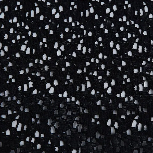 ジュニア着物 レース 黒 結び帯 8004