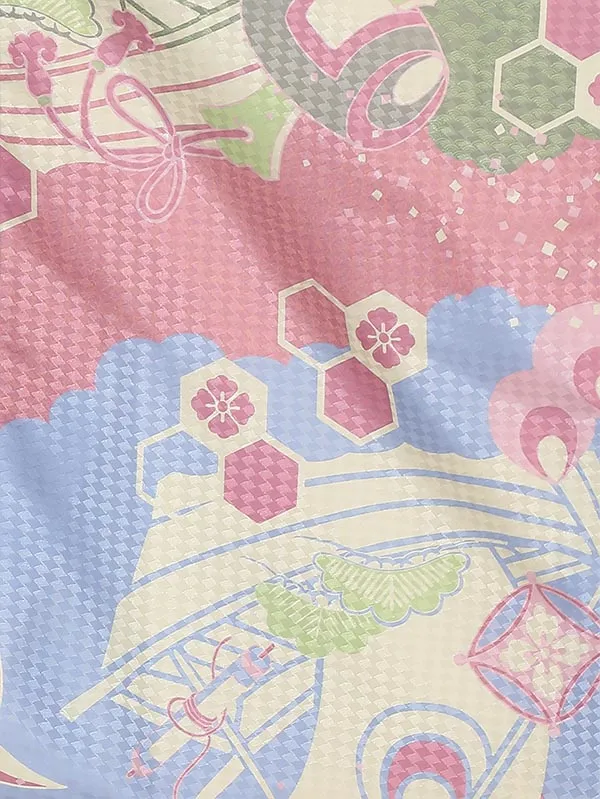 男児卒園袴(6歳) 0001 帆掛け船に車輪×角散らし