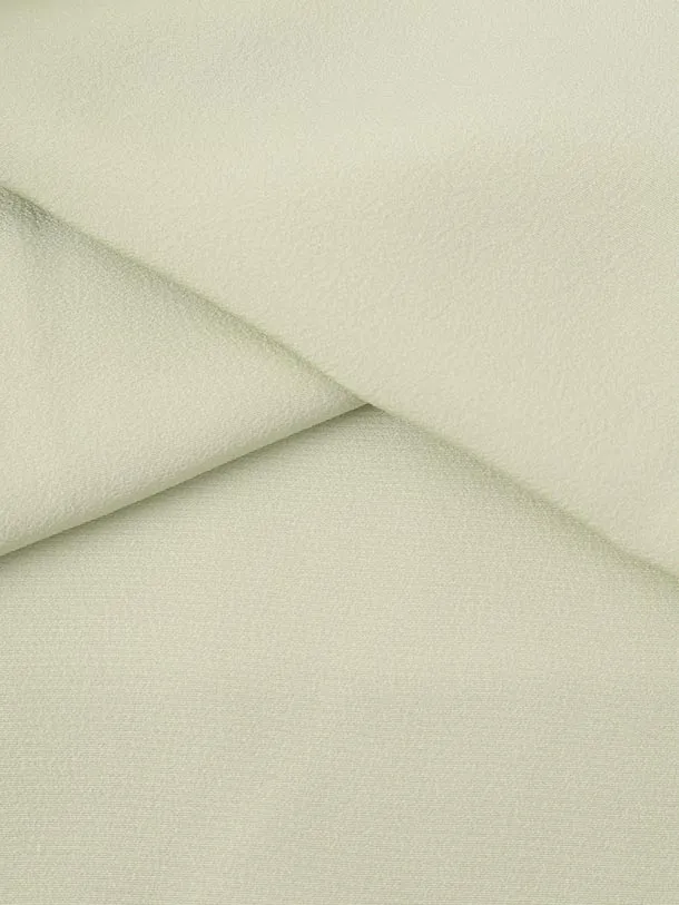 色留袖レンタルQ0761 ヒワ色雲取り霞に雪輪