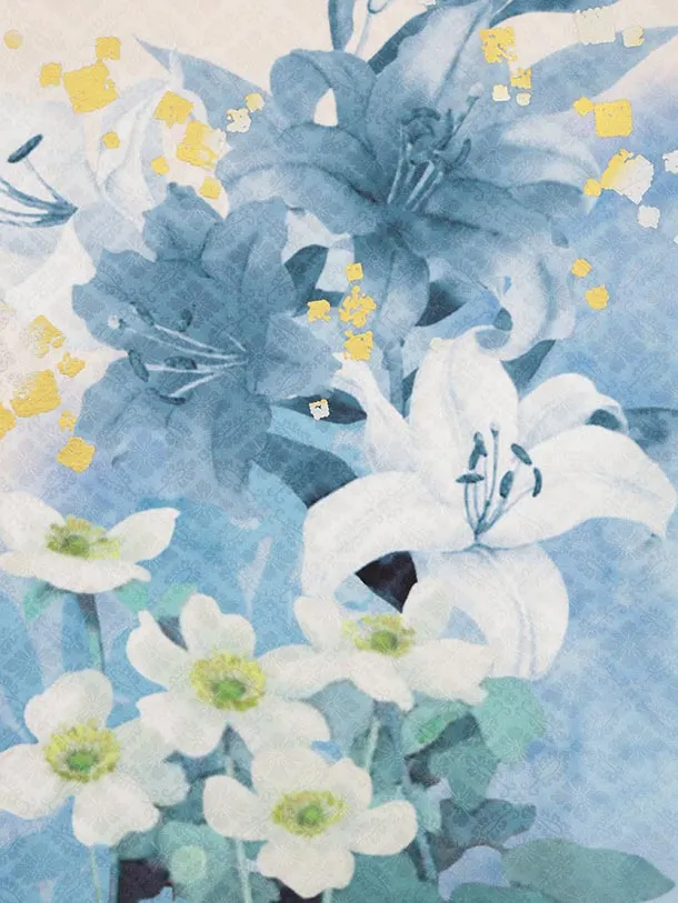 振袖レンタル1483 クリームピンク パステル花