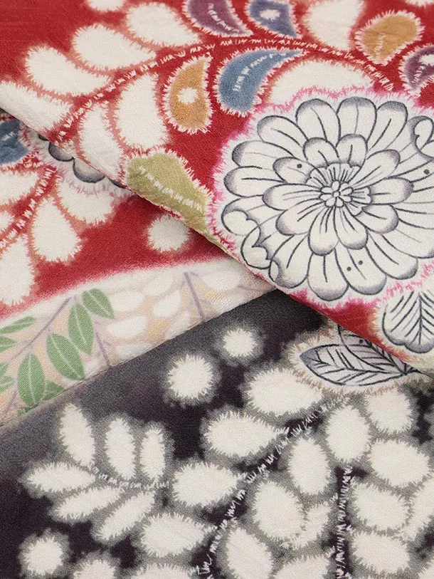 振袖レンタル1488 薄赤地 辻が花調