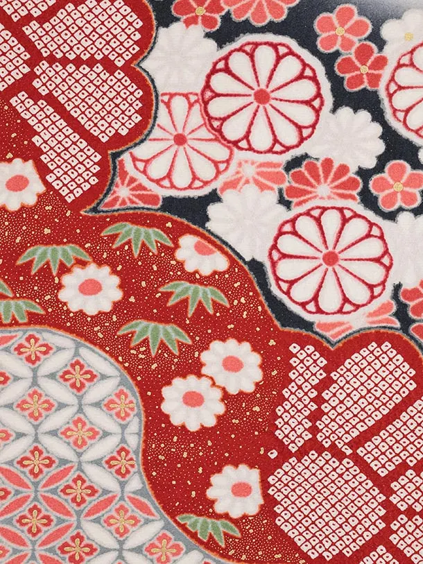 振袖レンタル1489 多色 古典菊花