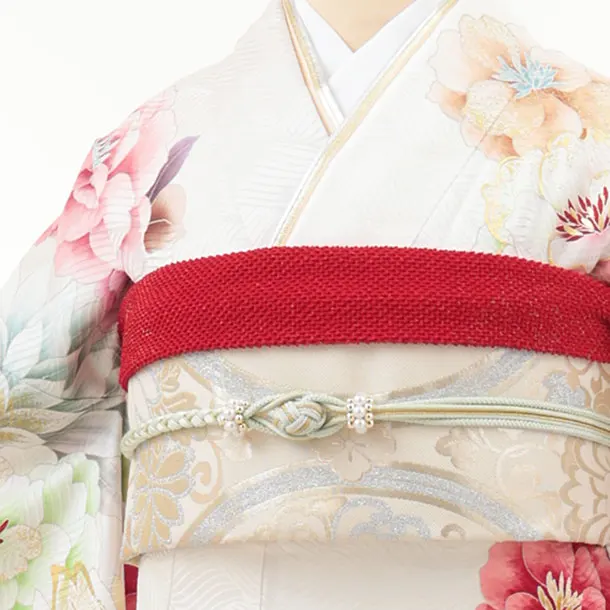 振袖レンタル1496 白地 花づくし