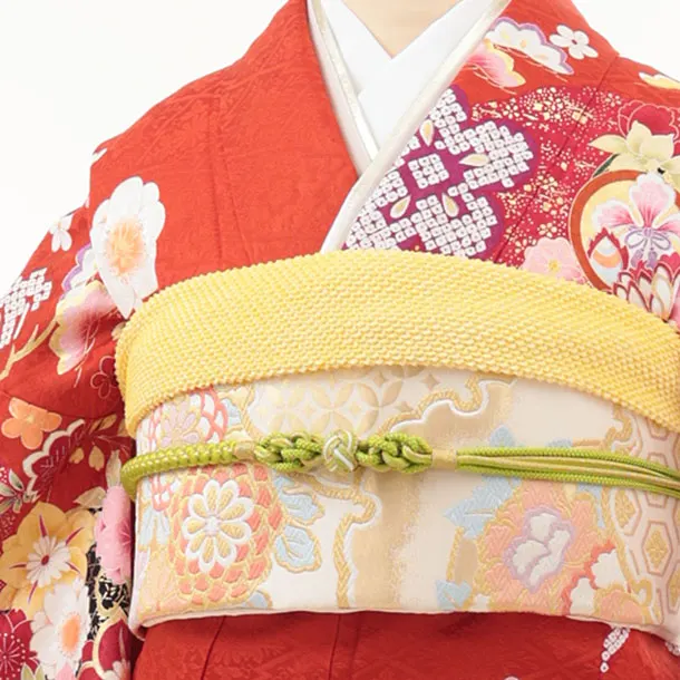 振袖レンタル1507 朱赤地 花づくし