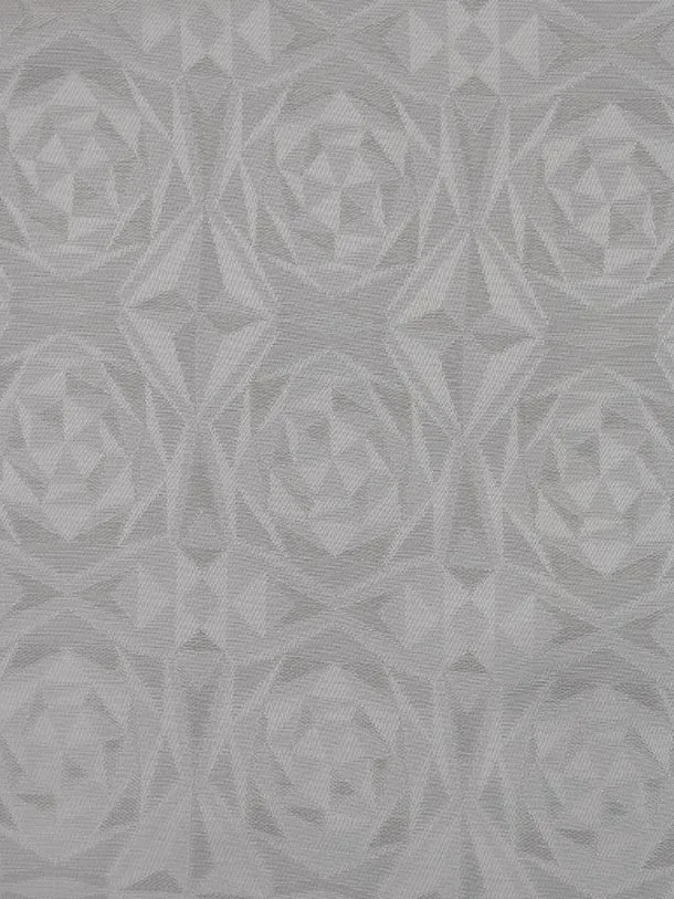 振袖レンタル1545　シルバーグレー 黒 片身替り フリル