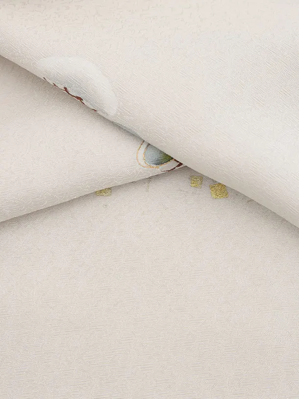 訪問着t1434  薄グレー地 松