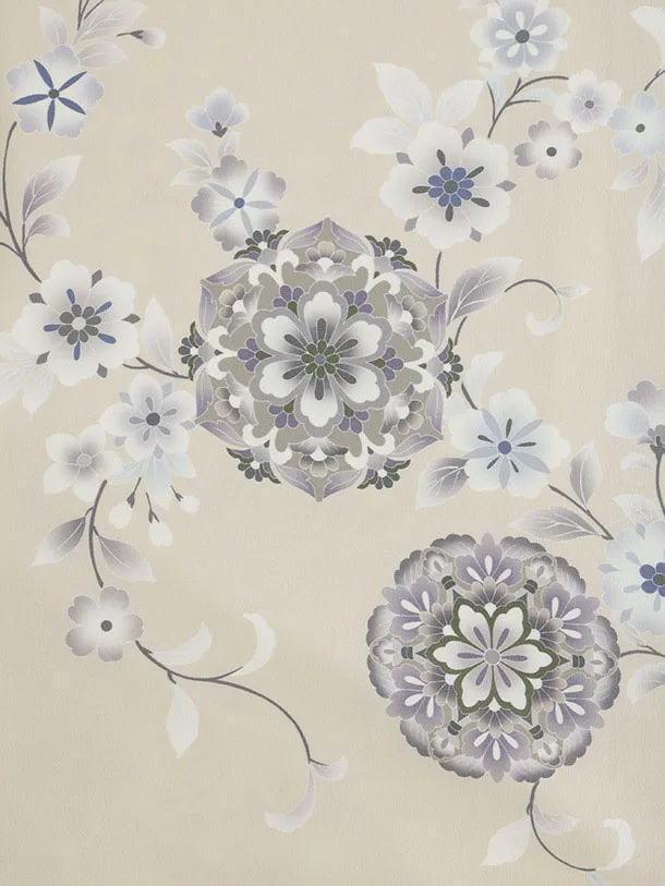 訪問着t1509 ベージュ 唐花