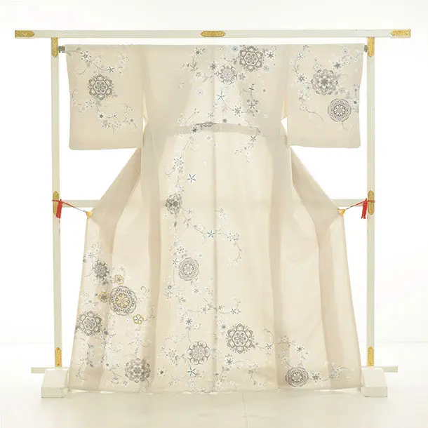 訪問着t1509 ベージュ 唐花