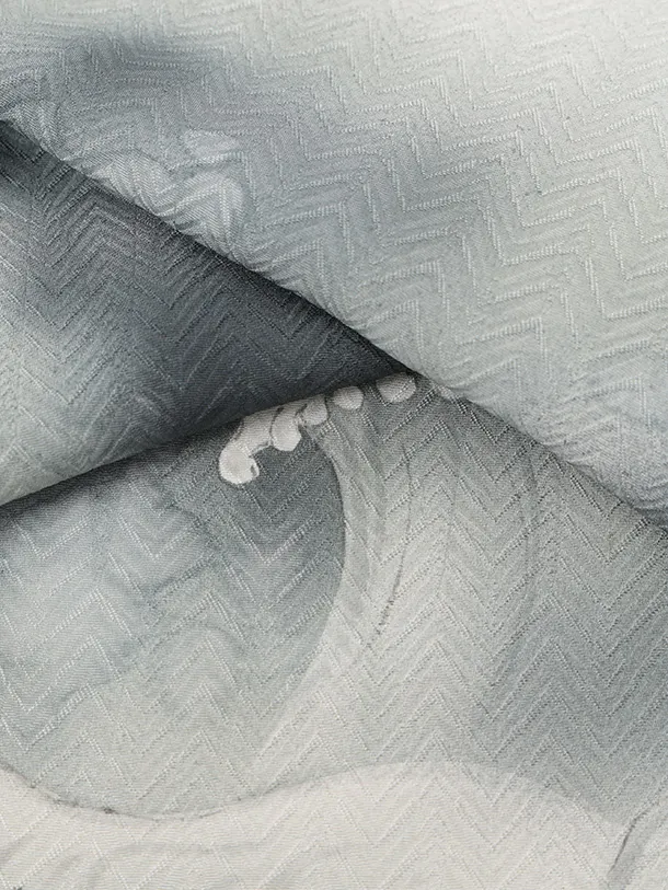 訪問着t1618 白地 水墨画 龍