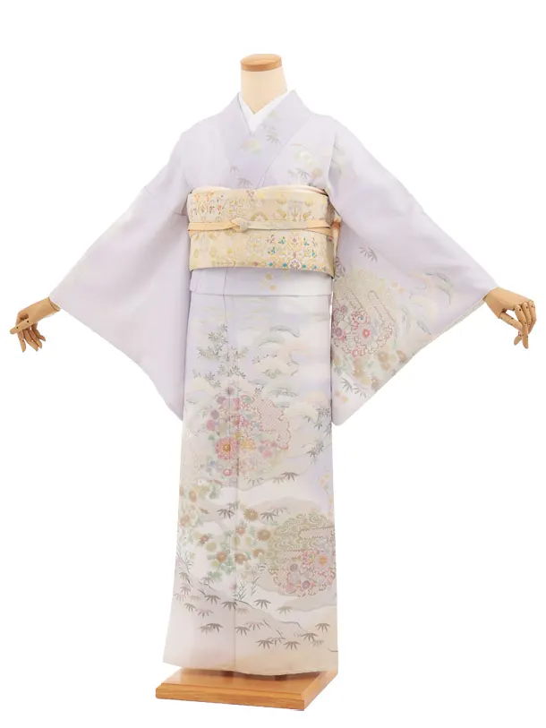 訪問着t1704 ラベンダー  茶や辻
