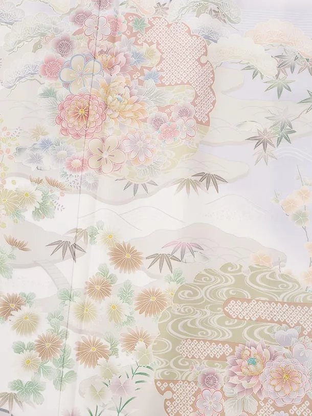 訪問着t1704 ラベンダー  茶や辻