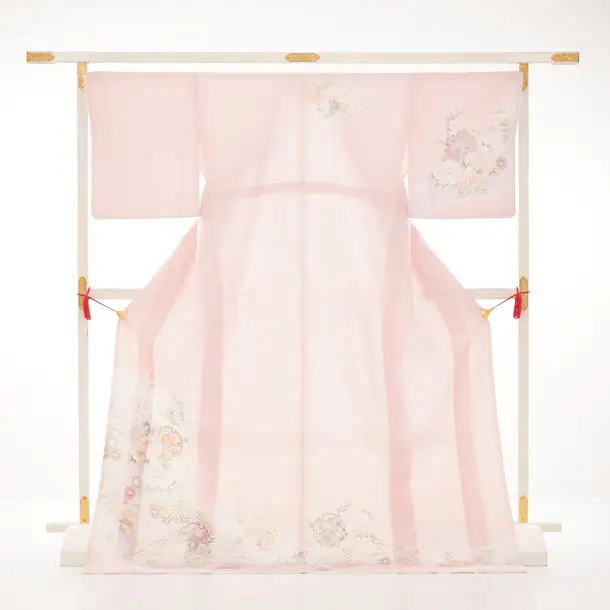 訪問着tt1716(トールサイズ)ピンク 宝菊 道長