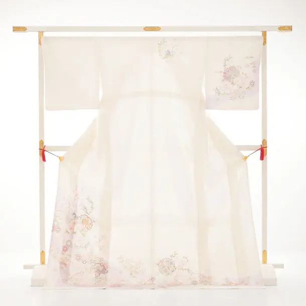 訪問着tt1717(トールサイズ)クリーム 宝菊 道長