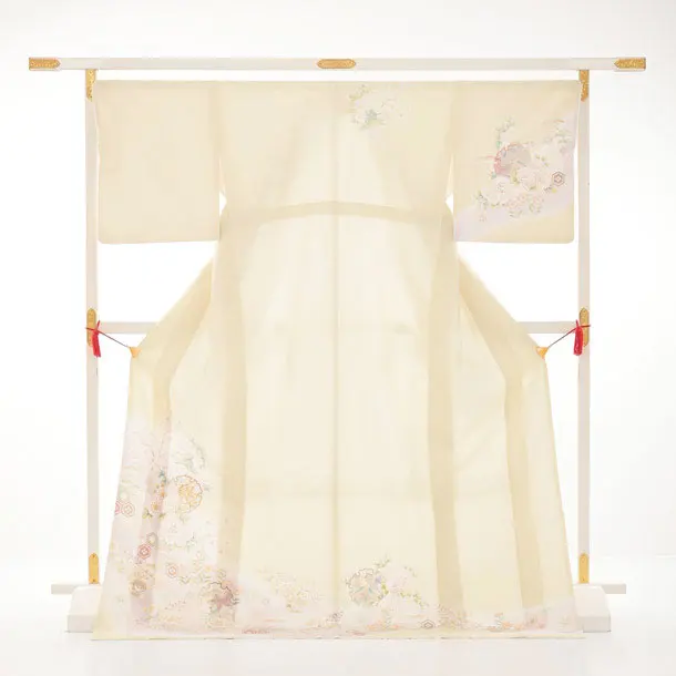 訪問着tt1718(トールサイズ)クリームベージュ 宝菊 道長