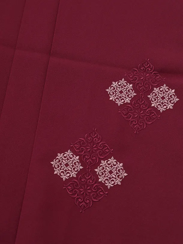 卒業袴T208 Kansai 黒茶花×ボルドー