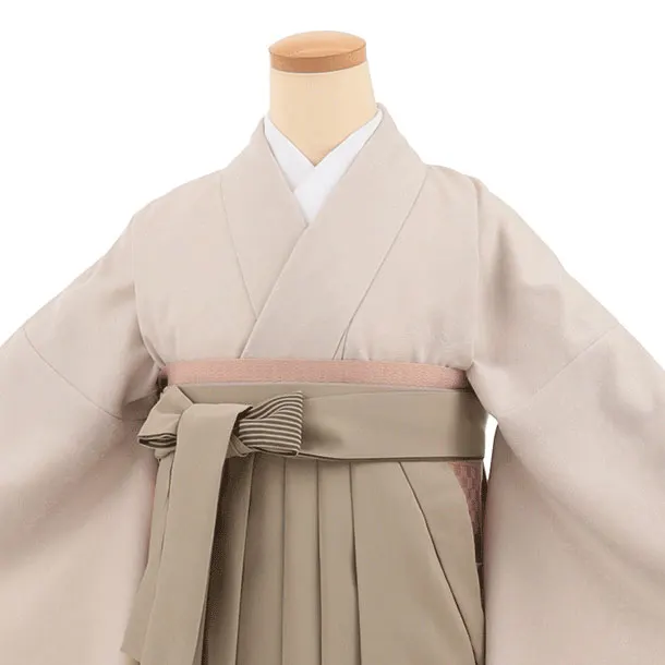 先生,教員向け袴レンタルT347ベージュ×ベージュぼかし　