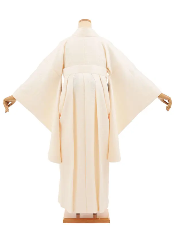 卒業式袴レンタルT402 クリームクロコダイル柄