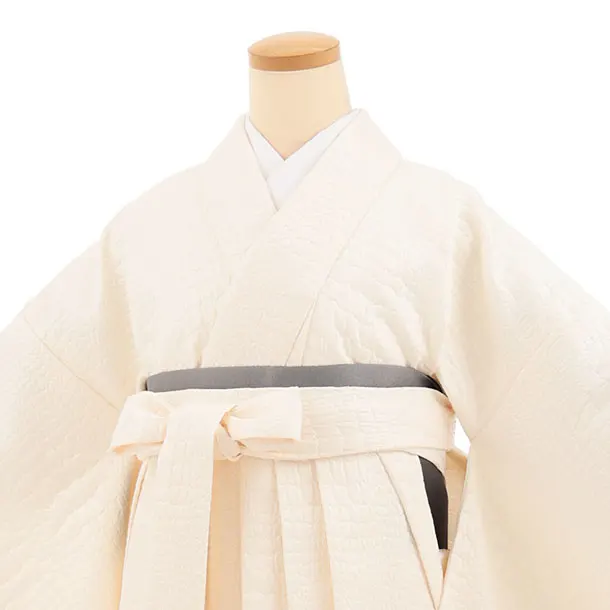 卒業式袴レンタルT402 クリームクロコダイル柄