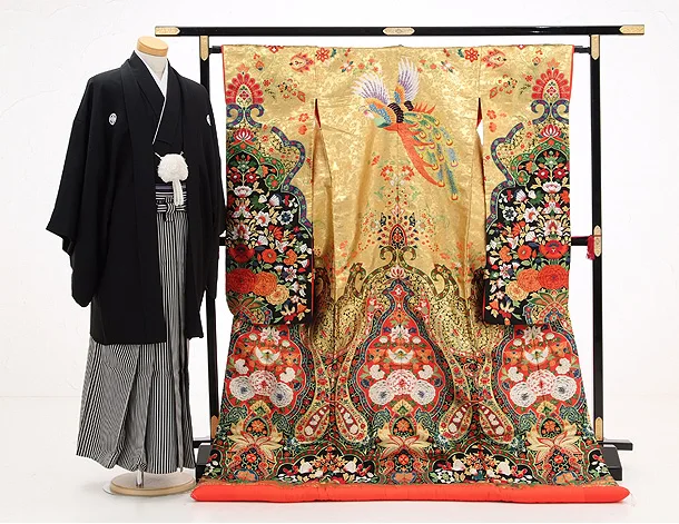 色打掛ﾚﾝﾀﾙ939孔雀招運文