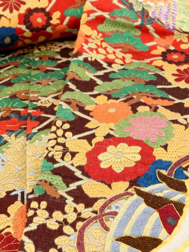 色打掛ﾚﾝﾀﾙ961唐織刺繍