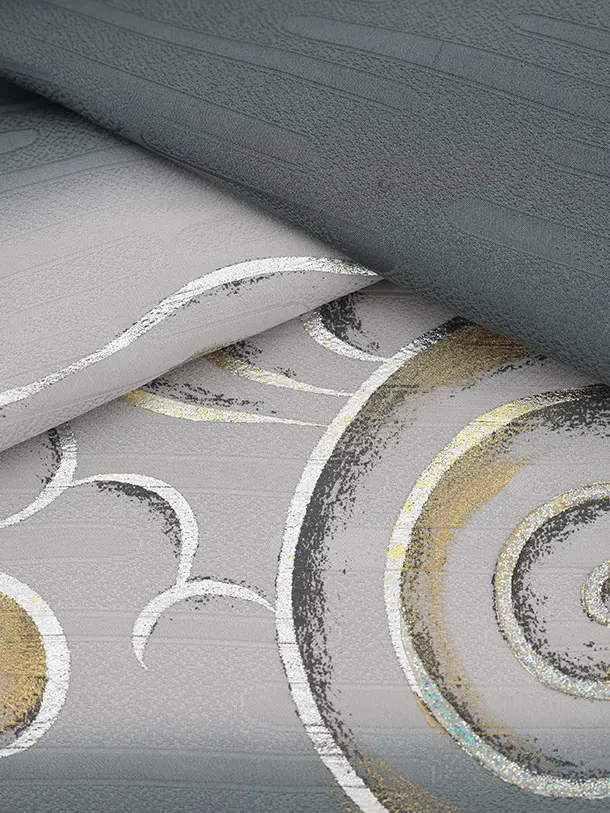 男児産着 お宮参りレンタル2946【正絹】グレー地 龍に虎 瑞雲