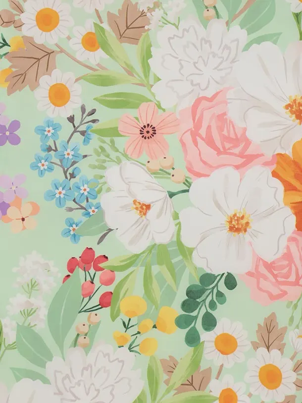 女児産着 お宮参りレンタル2849 薄グリーン 花色とりどり