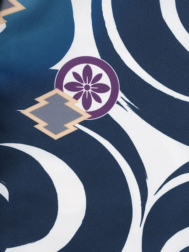 男児【100日～１歳用】0169 白青/松皮菱に丸紋/セパレート