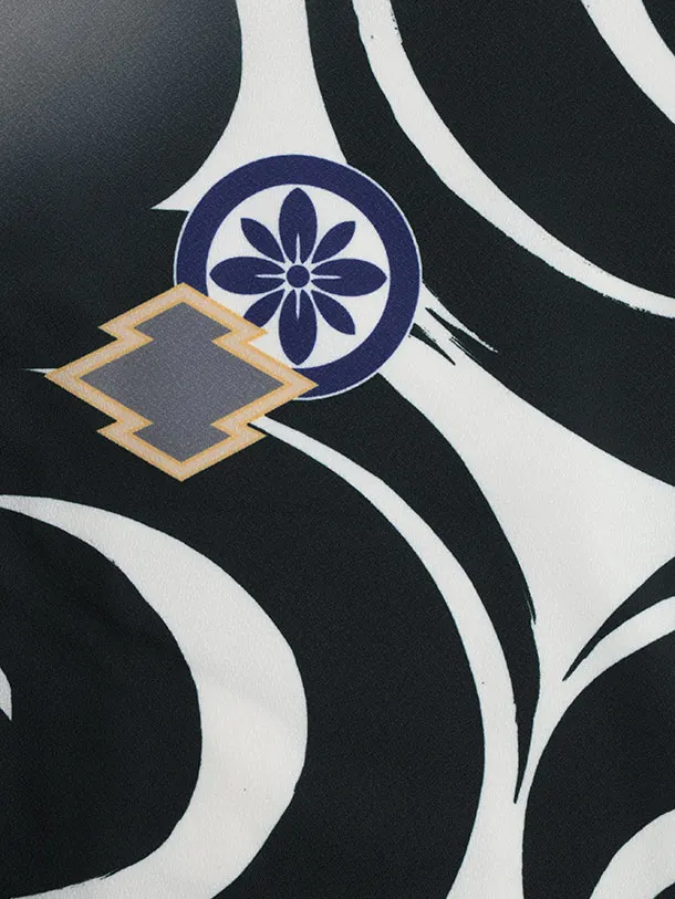 男児【100日～１歳用】0170 白黒/松皮菱に丸紋/セパレート