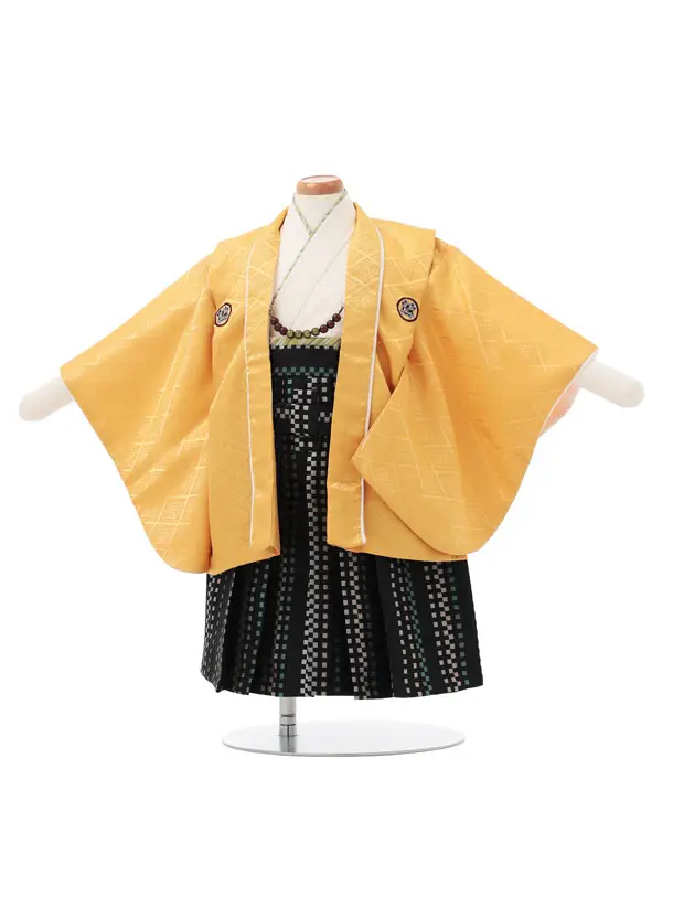 男児【１歳前後】 0181 金茶羽織黒袴セット/ｾﾊﾟﾚｰﾄ