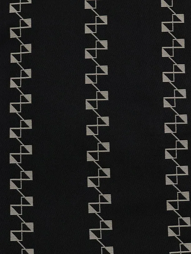 七五三レンタル(5歳男袴)5850黒地白変わり柄xクリーム黒金ぼかし袴