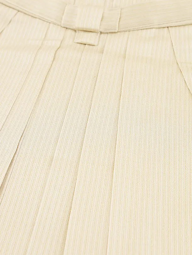 かんたん七五三レンタル(3歳男袴)W086黒白変わりストライプxアイボリー