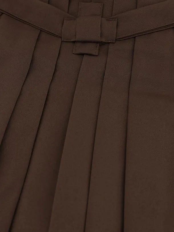 かんたん(3.4歳男児袴)W472 ラフィネココ グリーン雪輪×ブラウン