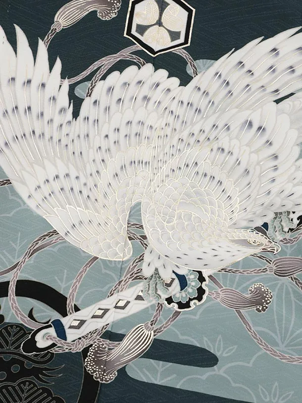 かんたん(3.4歳男)W587 LOWRYS FARM 緑雲に白鷹×ベージュ縞