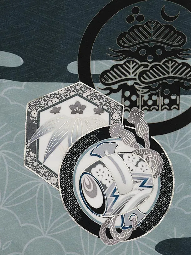 かんたん(3.4歳男)W587 LOWRYS FARM 緑雲に白鷹×ベージュ縞