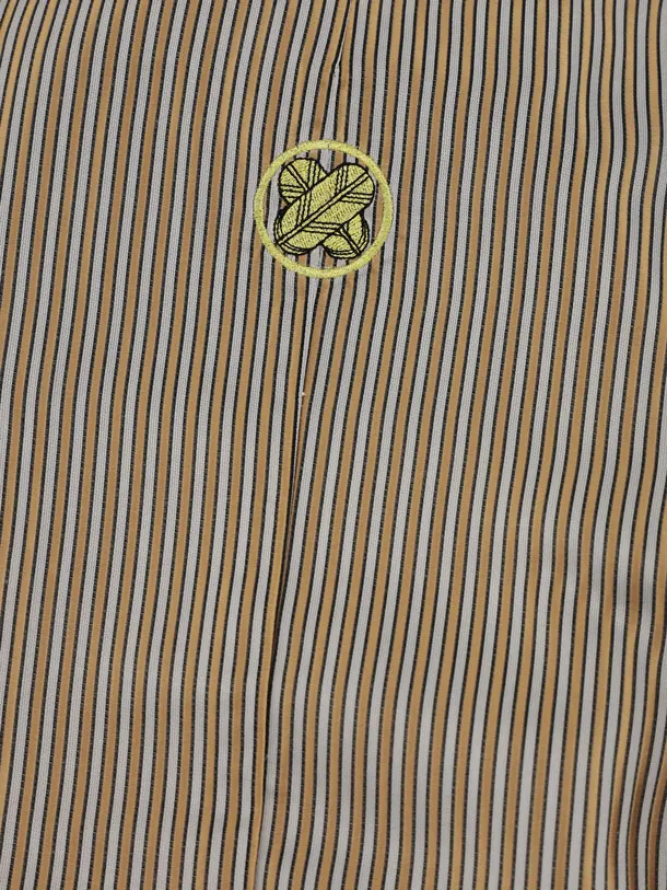 かんたん七五三(3歳男袴)W597 ブラウン紋付×ベージュゴールド