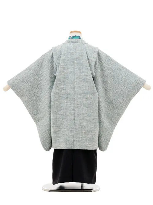 七五三レンタル(5歳男袴)X638 花わらべ ブルーポリツィード×デニム調