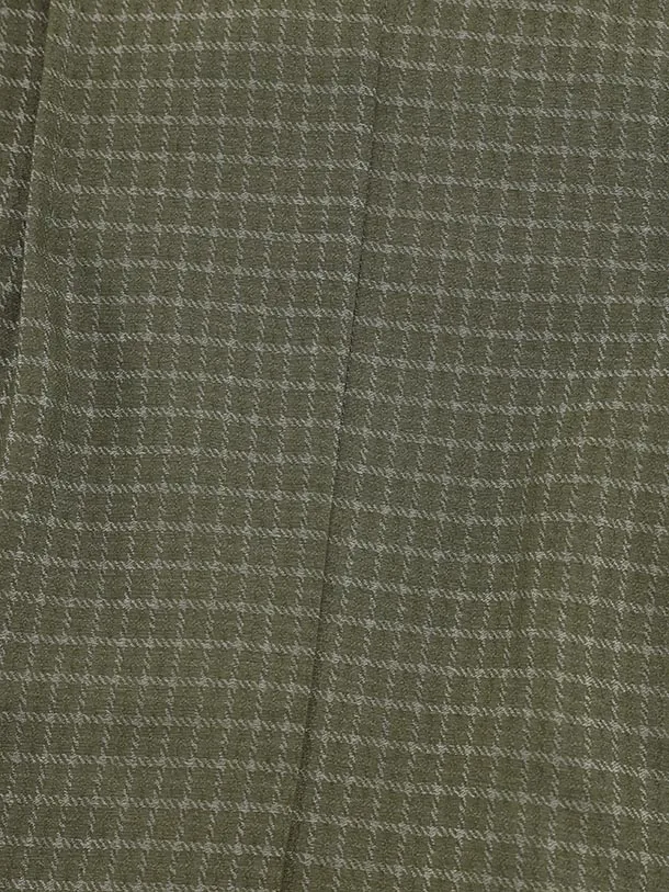 七五三レンタル(5歳男袴)X639 花わらべ グリーンチェック×ブラウン