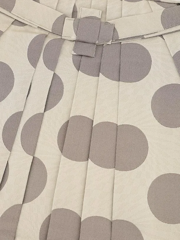 かんたん七五三(5歳男袴)X742 モカベージュ×ベージュドット