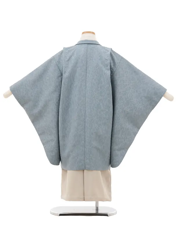 かんたん七五三(5歳男袴)X781 ブルーグレー×ベージュ