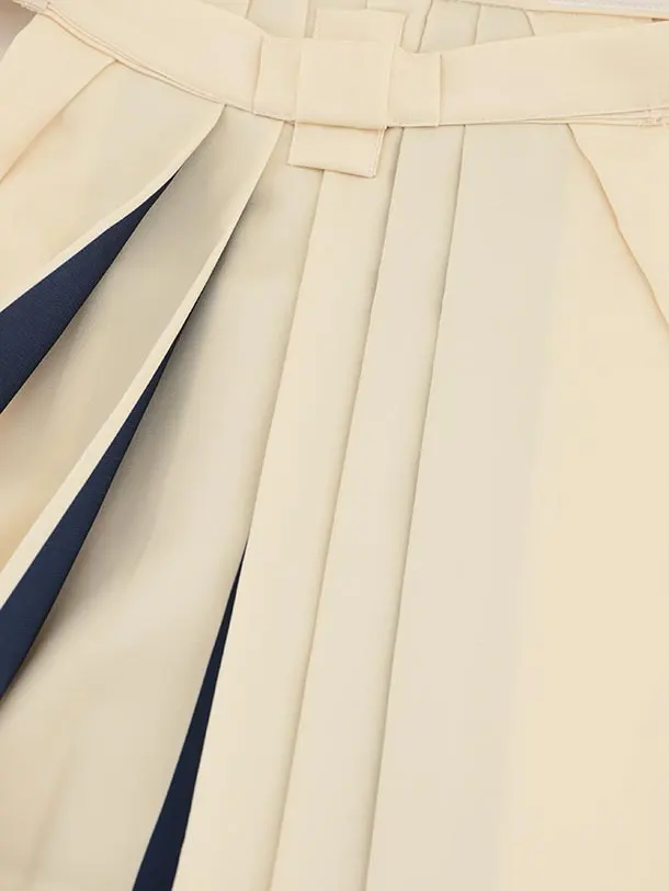 かんたん七五三(5歳男袴)X788 黒市松 松丸紋×クリームベージュ