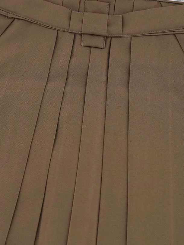 かんたん七五三(5歳男袴)X797 ベージュ武具文×モカブラウン