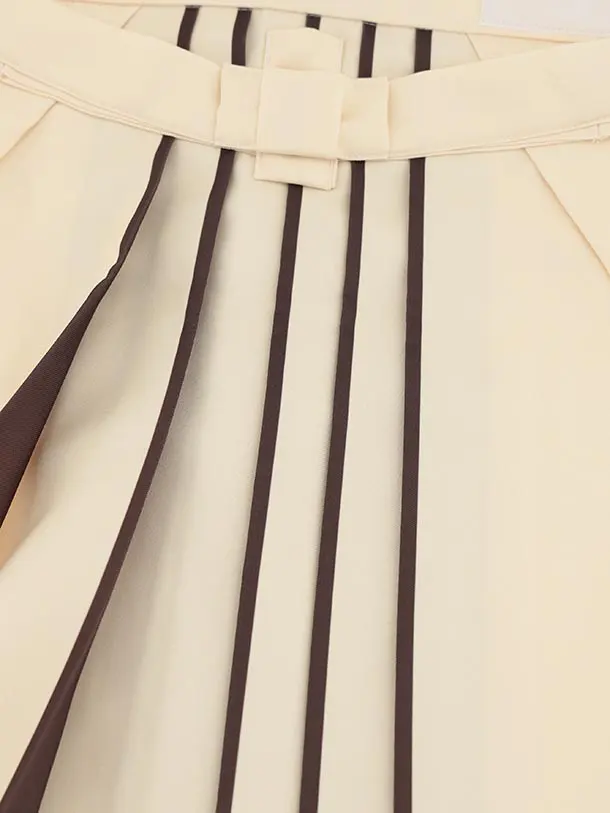 かんたん七五三(5歳男袴)X799 グレー梅花に鷹×クリームベージュ