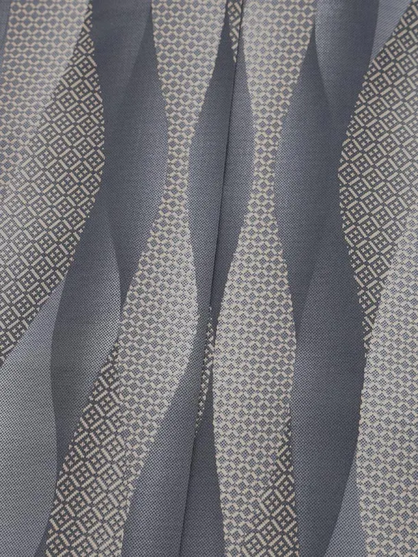 かんたん七五三(5歳男袴)X801 グレー立涌文×アイボリー