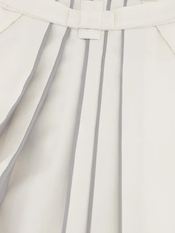 かんたん七五三(5歳男袴)X801 グレー立涌文×アイボリー