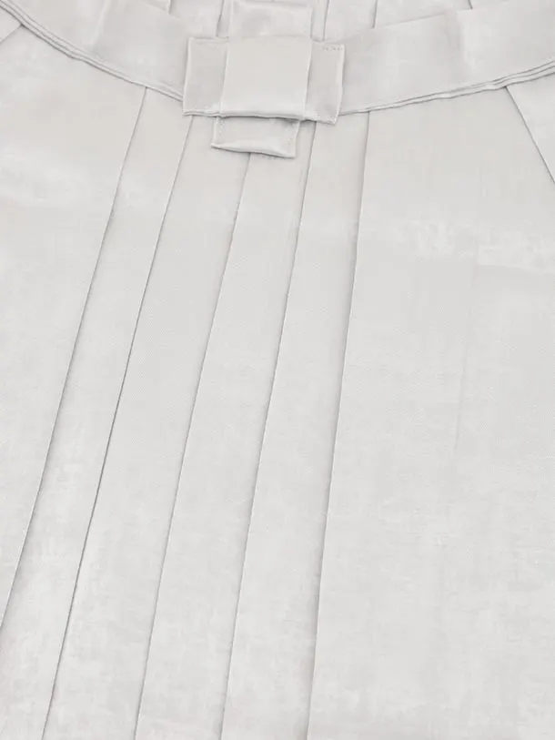 かんたん七五三(5歳男袴)X817 黒地 渦に鳳凰×シルバーグレー