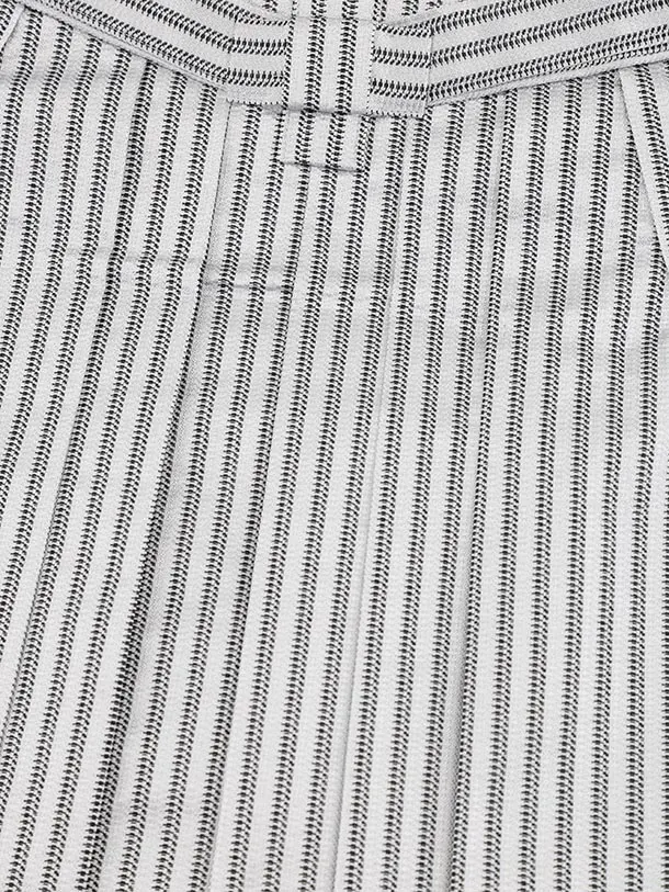 かんたん(5歳男袴)X823 ブルーグレーぼかし 松波兜×シルバーストライプ