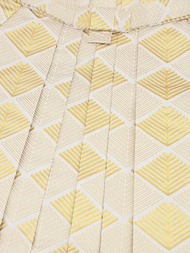 かんたん七五三(5歳男袴)X831 水色ぼかし 吉祥文様 矢羽根×ゴールド菱